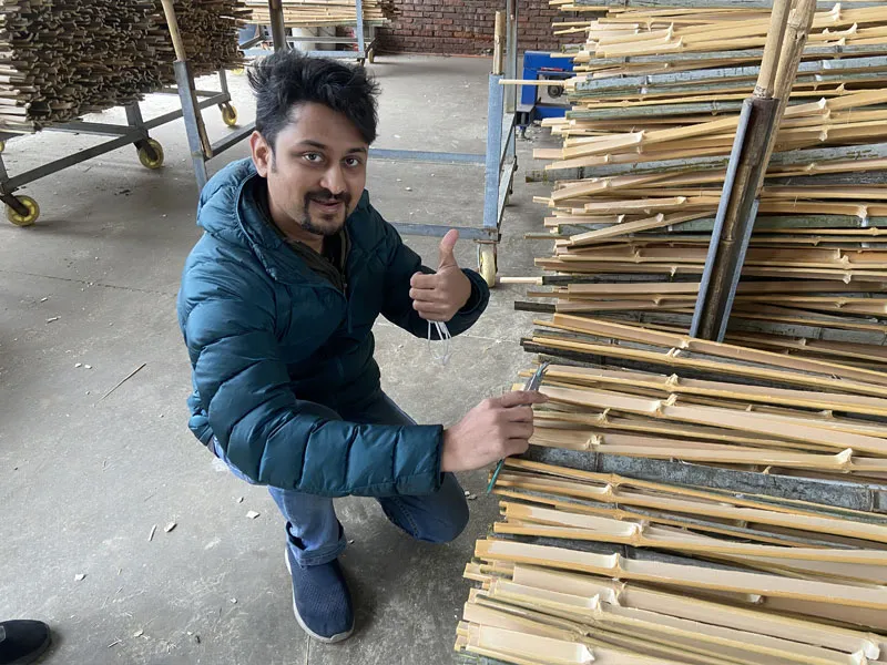 Automatic Bamboo Splitting and Sorting Machine User Case