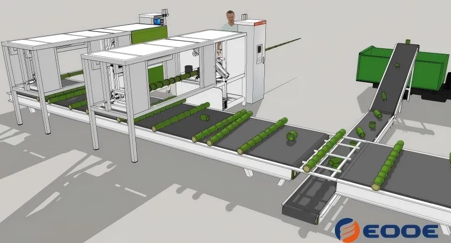 Automatic Bamboo Sawing Machine Automatic Bamboo Sawing Machine